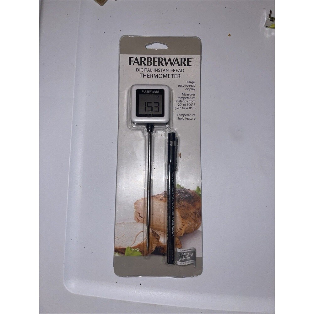 Farberware Digital Instant-Read Thermometer Large Display 7 in
